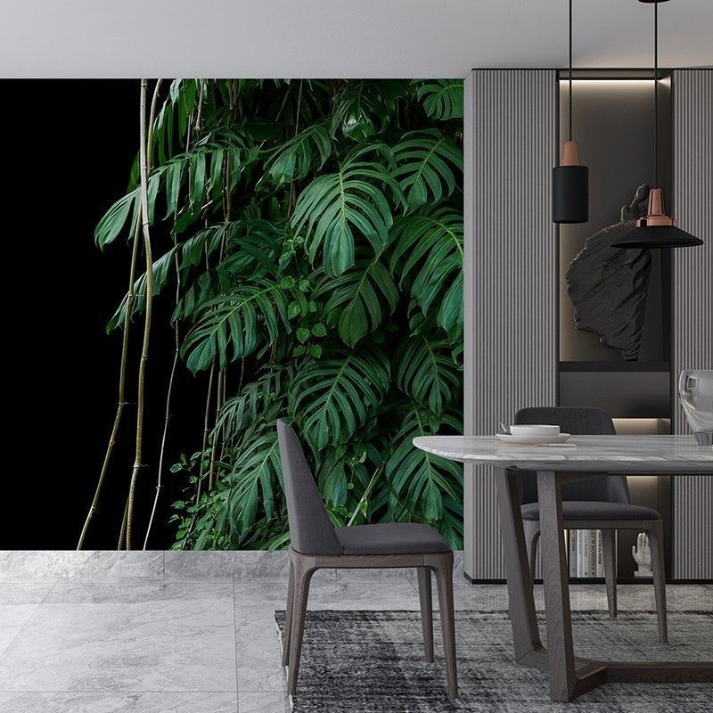 Zielone liście Monstera