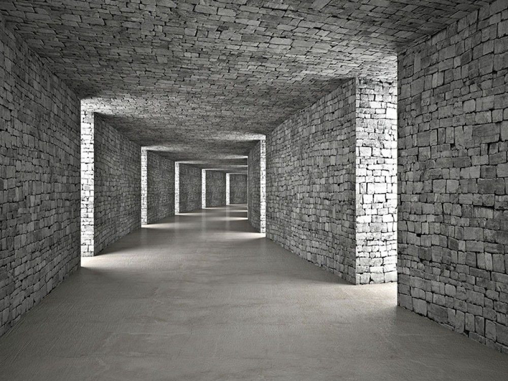 Naklejka na meble Abstrakcyjny szary tunel