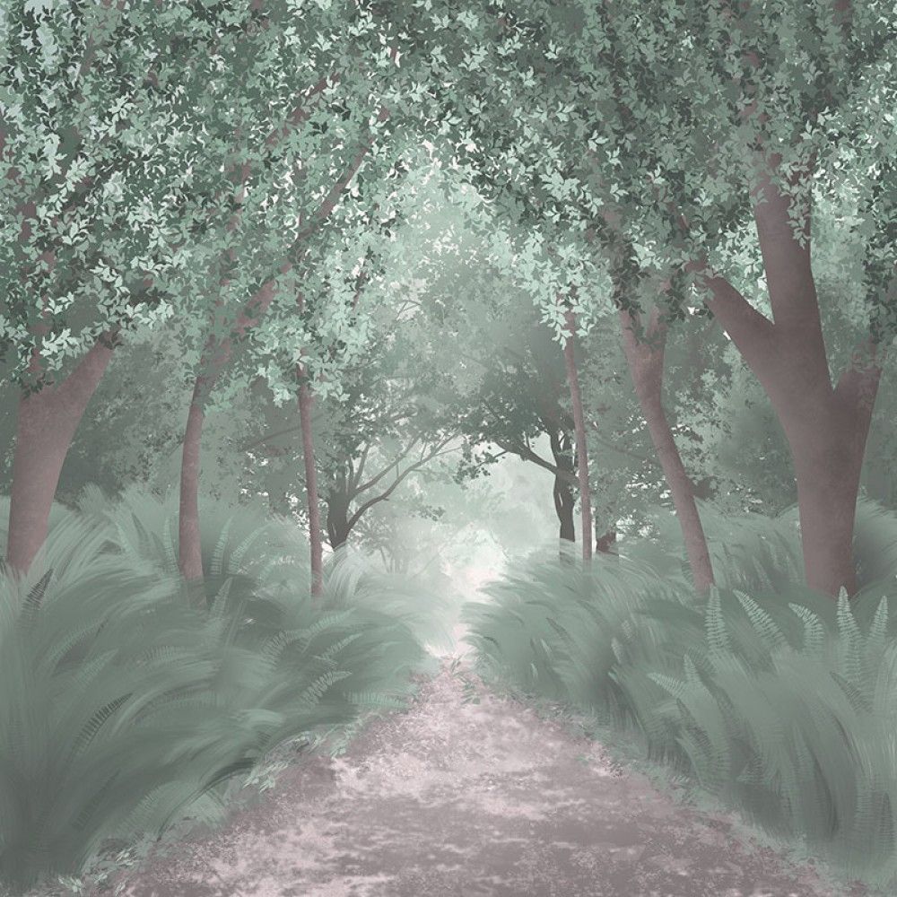Naklejka na meble Ścieżka w malowanym lesie